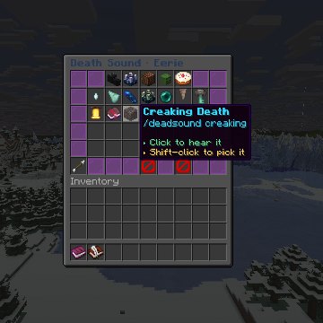 The death sound menu