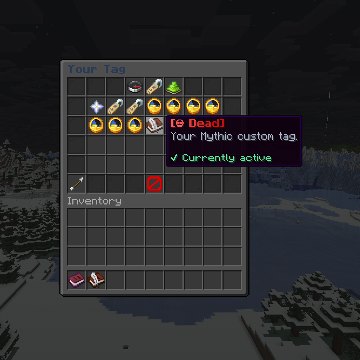 The tag picker with a custom tag